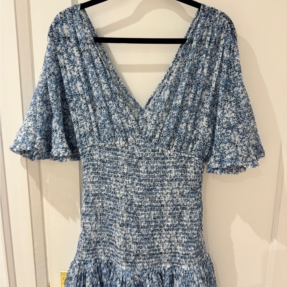 byTiMo Blue Ruffle Gown - Picture 3 of 9